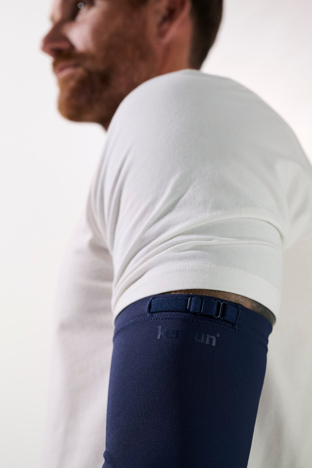 Manches anti-UV - Gobi bleu pour homme, protection solaire UPF 50+, idéales pour activités extérieures.