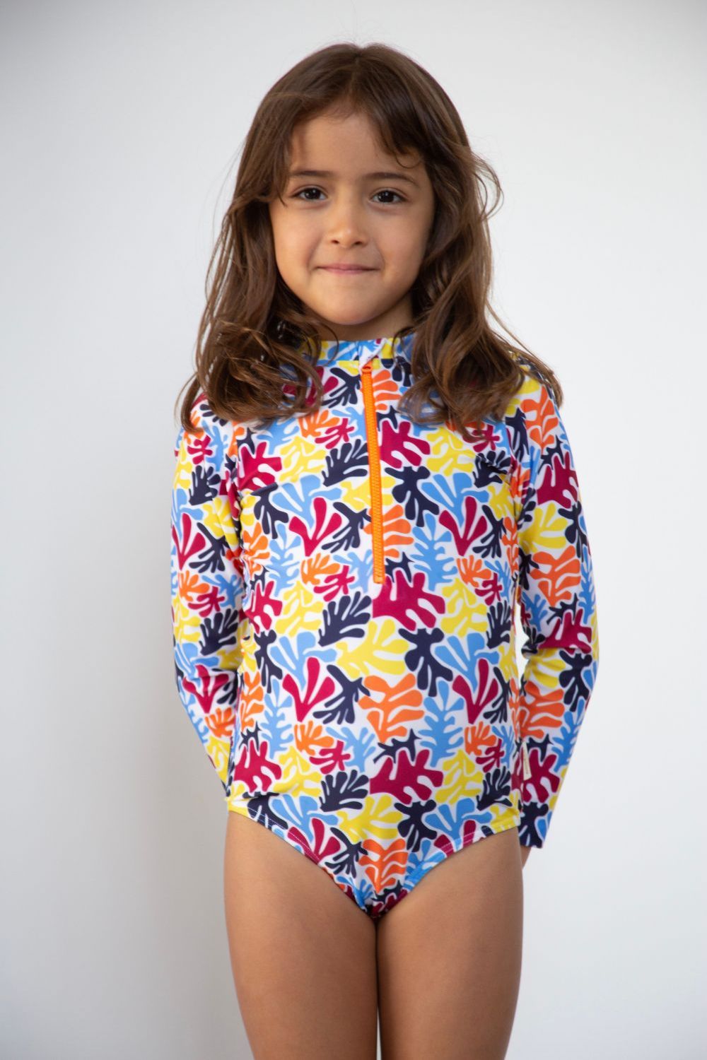 Costume Da Bagno Neonato Manica Lunga | Protezione UV 50+ | Con Cerniera | Per Mare E Piscina - Foto 2