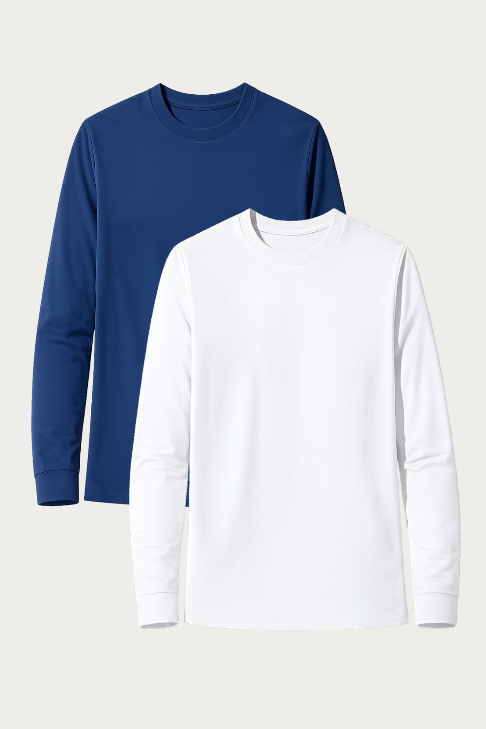 SET - 2 x Maglia anti-UV - Saint-Malo (Blu Oceano/Bianco)