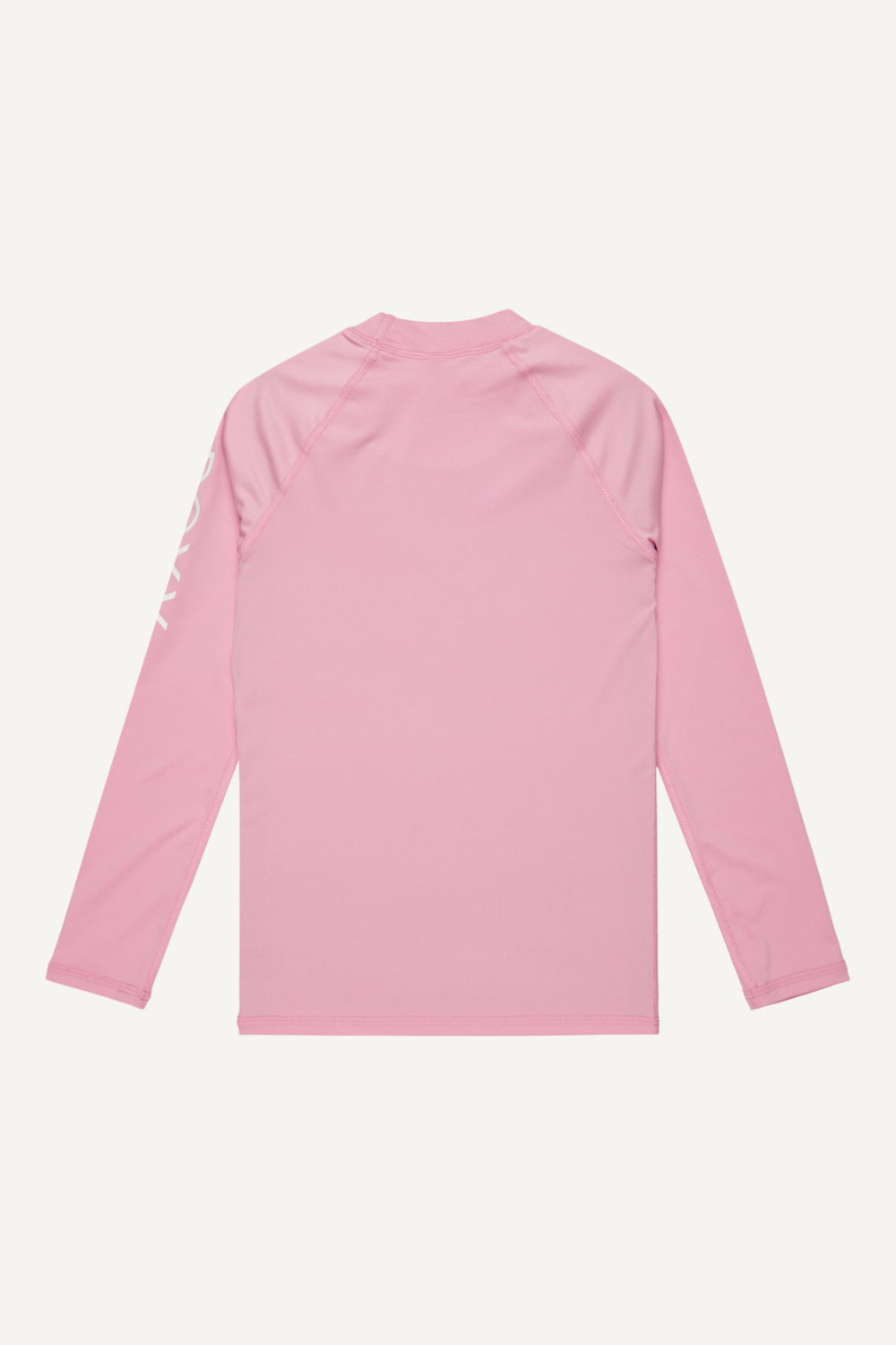 T-shirt de bain anti-UV rose pour enfants, manches longues UPF 50+, idéal pour activités aquatiques en toute sécurité.