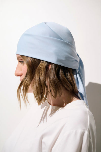 Foulard anti-UV - Positano pour femme, en couleur hortensia, offrant protection solaire UPF 50+ et élégant.