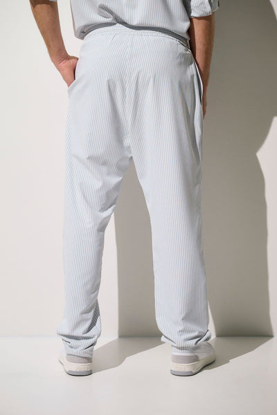Pantalon anti-UV - Sylt pour homme, léger et respirant, offrant une protection solaire UPF 50+, rayé bleu.