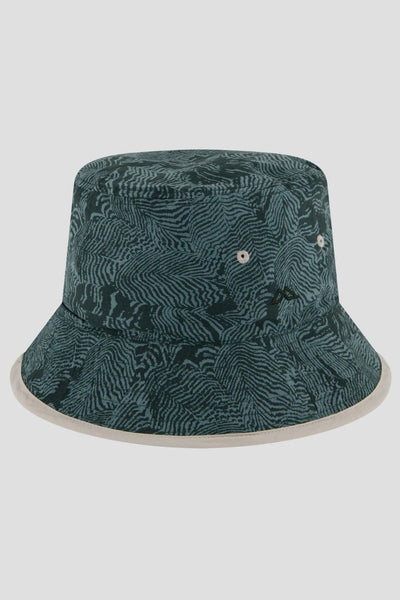 Bob anti-UV - Ridge à imprimé vert, protection solaire UPF 50+, idéal pour les sorties en plein air.