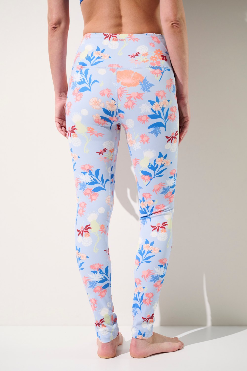 Legging de bain anti-UV - Galápagos à fleurs, élégant et léger, offrant protection solaire UPF 50+ pour femme.