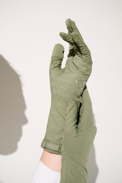 Gants anti-UV - Mojave verts, légers et confortables, offrant une protection UPF 50+ pour les mains.