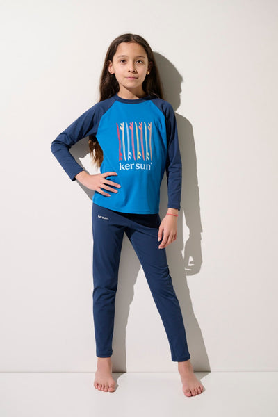 T-shirt de bain anti-UV - Fidji pour enfant, tissu léger et respirant, UPF 50+, idéal pour la plage.
