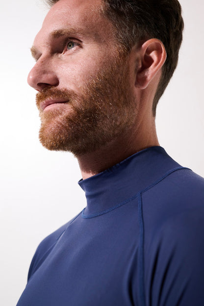 T-shirt de bain anti-UV - Malibu pour homme, manches longues, tissu léger et respirant, idéal pour les activités aquatiques.