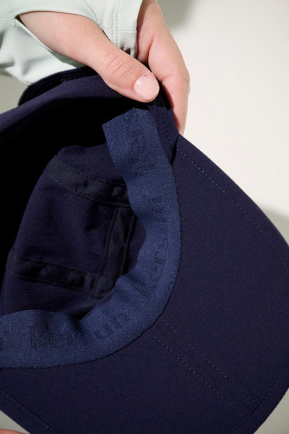 Casquette anti-UV - Sequoia bleue, détail intérieur, tissu léger et confortable pour une protection solaire.