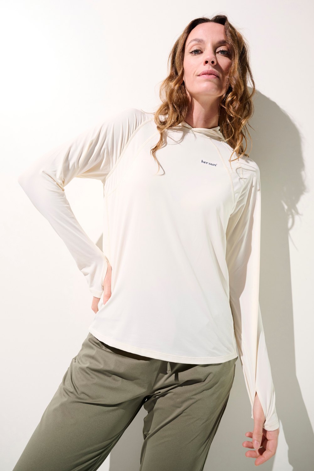 Maglia anti-UV con cappuccio - Oasis