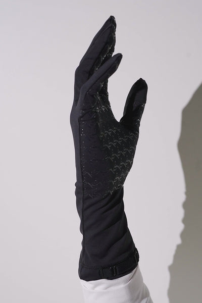 Gants anti-UV - Mojave en noir, coupe longue, UPF 50+, idéaux pour activités en plein air et nautiques.